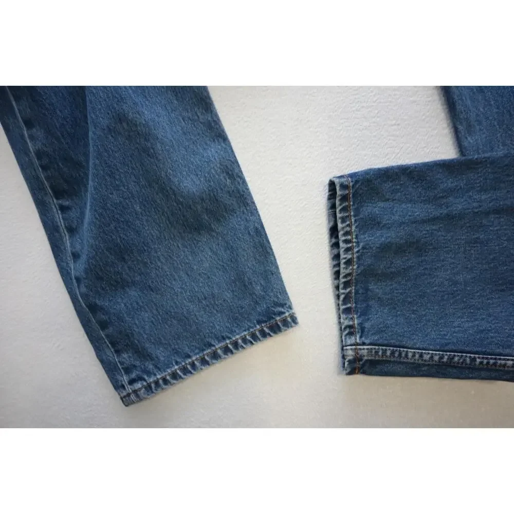 Levi's 550 Relaxed Fit Straight Blue Denim Jeans Mens‎ Size 40 x 32
